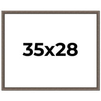 35x28 Frame Silver Real Wood Picture Frame Width 1.25 Inches | Interior Frame Depth 0.5 Inches |