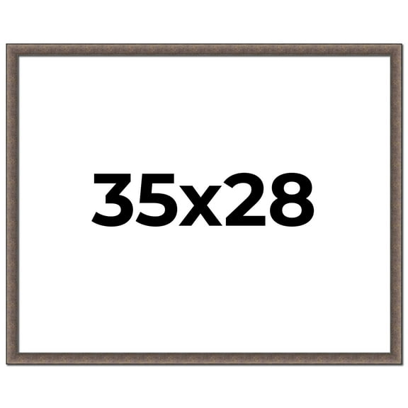35x28 Frame Silver Real Wood Picture Frame Width 1.25 Inches | Interior Frame Depth 0.5 Inches |