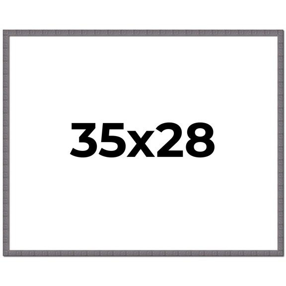 35x28 Frame Slate Blue Distressed Rustic Solid Wood Picture Frame | 0.75 Inch Moulding Width |