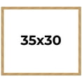 thumbnail image 1 of 35x30 Frame Beige Real Wood Picture Frame Width 1.25 inches | Interior Frame Depth 0.5 inches |, 1 of 8