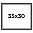 thumbnail image 1 of 35x30 Frame Black Real Wood Picture Frame Width 2.25 Inches | Interior Frame Depth 0.5 Inches |, 1 of 8