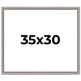 thumbnail image 1 of 35x30 Frame Grey Real Wood Picture Frame Width 1.25 inches | Interior Frame Depth 0.5 inches | Hans, 1 of 8