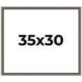 thumbnail image 1 of 35x30 Frame Silver Real Wood Picture Frame Width 1.25 Inches | Interior Frame Depth 0.5 Inches |, 1 of 8