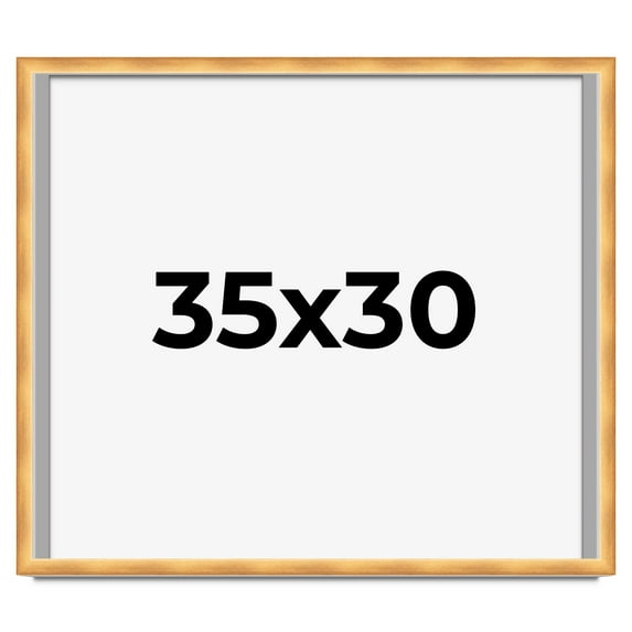 35x30 Shadow Box Bronze Cross-Brushed Display Frame | 1.625 Inches Deep Solid Wood | UV Resistant