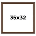 thumbnail image 1 of 35x32 Copper and Brown Real Wood Picture Frame Width 2 inches | Interior Frame Depth 0.5 inches |, 1 of 8