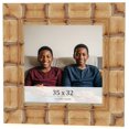 thumbnail image 1 of 35x32 Frame Beige Real Wood Picture Frame Width 3 inches | Interior Frame Depth 0.5 inches |, 1 of 8