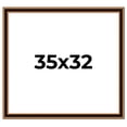 thumbnail image 1 of 35x32 Frame Gold Brown Plein Air Vintage Solid Wood Picture Frame | 1.75 Inches Moulding Width |, 1 of 8