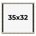 thumbnail image 1 of 35x32 Shadow Box Frame Silver | 1.625 Inches Deep Real Wood Contemporary Shadowbox Display Frame |, 1 of 7