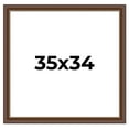 thumbnail image 1 of 35x34 Copper and Brown Real Wood Picture Frame Width 2 inches | Interior Frame Depth 0.5 inches |, 1 of 8