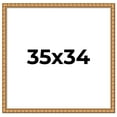 thumbnail image 1 of 35x34 Frame Gold Real Wood Picture Frame Width 1.5 inches | Interior Frame Depth 0.5 inches |, 1 of 8