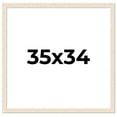 thumbnail image 1 of 35x34 Frame White Real Wood Picture Frame Width 1.5 inches | Interior Frame Depth 0.5 inches | Barn, 1 of 8