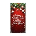 thumbnail image 1 of 35x71 Inch Christmas Door Cover – Santa Claus Pattern Polyester Fabric Door Hanging for Front Door, Wall & Holiday Party Decoration, 1 of 5