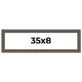 thumbnail image 1 of 35x8 Frame Black Bamboo Solid Wood Picture Frame Width 1.5 Inches | Interior Frame Depth 0.5 Inches, 1 of 8
