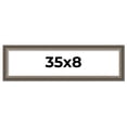 thumbnail image 1 of 35x8 Frame Brown Solid Wood Picture Frame | 1.75 Inch Moulding Width | Austin Frame Complete with, 1 of 8