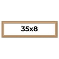 thumbnail image 1 of 35x8 Frame Charleston Honey Brown Solid Wood Picture Frame Width 1.75 Inches | Interior Depth 0.5, 1 of 8