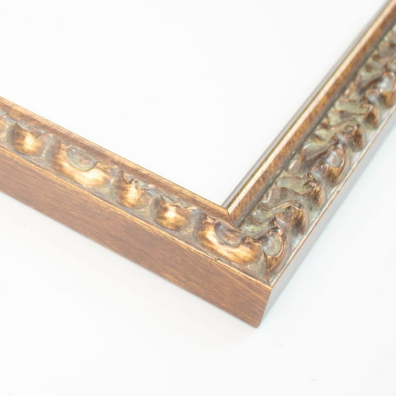 35x8 Frame Gold Solid Wood Picture Frame Width 1.25 Inches | Interior Frame Depth 0.3125 Inches |