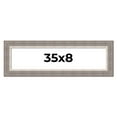thumbnail image 1 of 35x8 Frame Grey Real Wood Picture Frame Width 2.75 Inches | Interior Frame Depth 0.5 Inches | Linus, 1 of 8