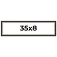 thumbnail image 1 of 35x8 Frame Silver Real Wood Picture Frame Width 1.25 Inches | Interior Frame Depth 0.75 Inches |, 1 of 8