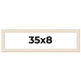 thumbnail image 1 of 35x8 Frame White Real Wood Picture Frame Width 1.5 inches | Interior Frame Depth 0.5 inches | Barn, 1 of 8