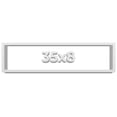 thumbnail image 1 of 35x8 Shadow Box Frame White | 2 Inches Deep Real Wood Contemporary Shadowbox Display Frame | UV, 1 of 8