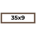 thumbnail image 1 of 35x9 Frame Brown Distressed Barnwood Picture Frame | Rustic Farmhouse Photo Frame Includes UV, 1 of 8