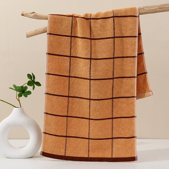 35x90cm Cotton Bath Towel Set of 1, Soft Absorbent Quick-Dry, Home or Travel Use