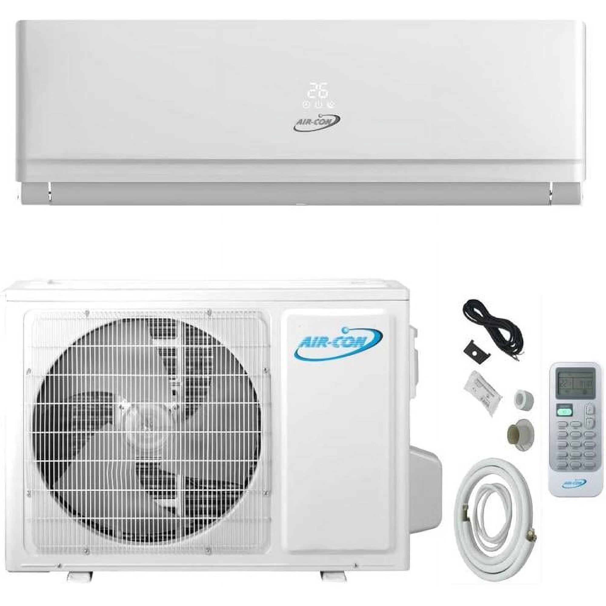 36,000 BTU Ductless Air Conditioner – Mini Split AC/Heating System 3 Ton -  Pre-Charged Inverter Heat Pump – 16.4 SEER - 12' Lineset u0026 Wiring - 100%  Ready to Install - USA Parts u0026 Support - Walmart.com