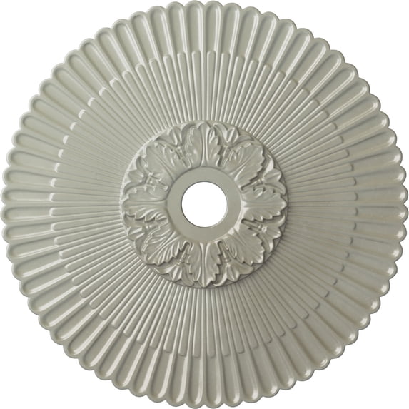 36 1/4"OD x 1 7/8"P Melonie Ceiling Medallion (Fits Canopies up to 6 1/4"), Hand-Painted Flash Copper