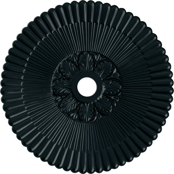 36 1/4"OD x 1 7/8"P Melonie Ceiling Medallion (Fits Canopies up to 6 1/4"), Hand-Painted Night Shade