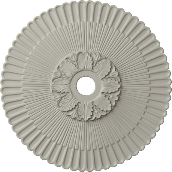 36 1/4"OD x 1 7/8"P Melonie Ceiling Medallion (Fits Canopies up to 6 1/4"), Hand-Painted Pot of Cream
