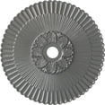thumbnail image 1 of 36 1/4"OD x 1 7/8"P Melonie Ceiling Medallion (Fits Canopies up to 6 1/4"), Hand-Painted Silver, 1 of 6