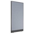 thumbnail image 1 of 36-1/4"W x 64"H Office Partition Panel with Pass-Thru Cable, Blue, 1 of 4