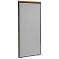 thumbnail image 1 of 36-1/4"W x 73-1/2"H Deluxe Office Partition Panel, Gray, 1 of 4