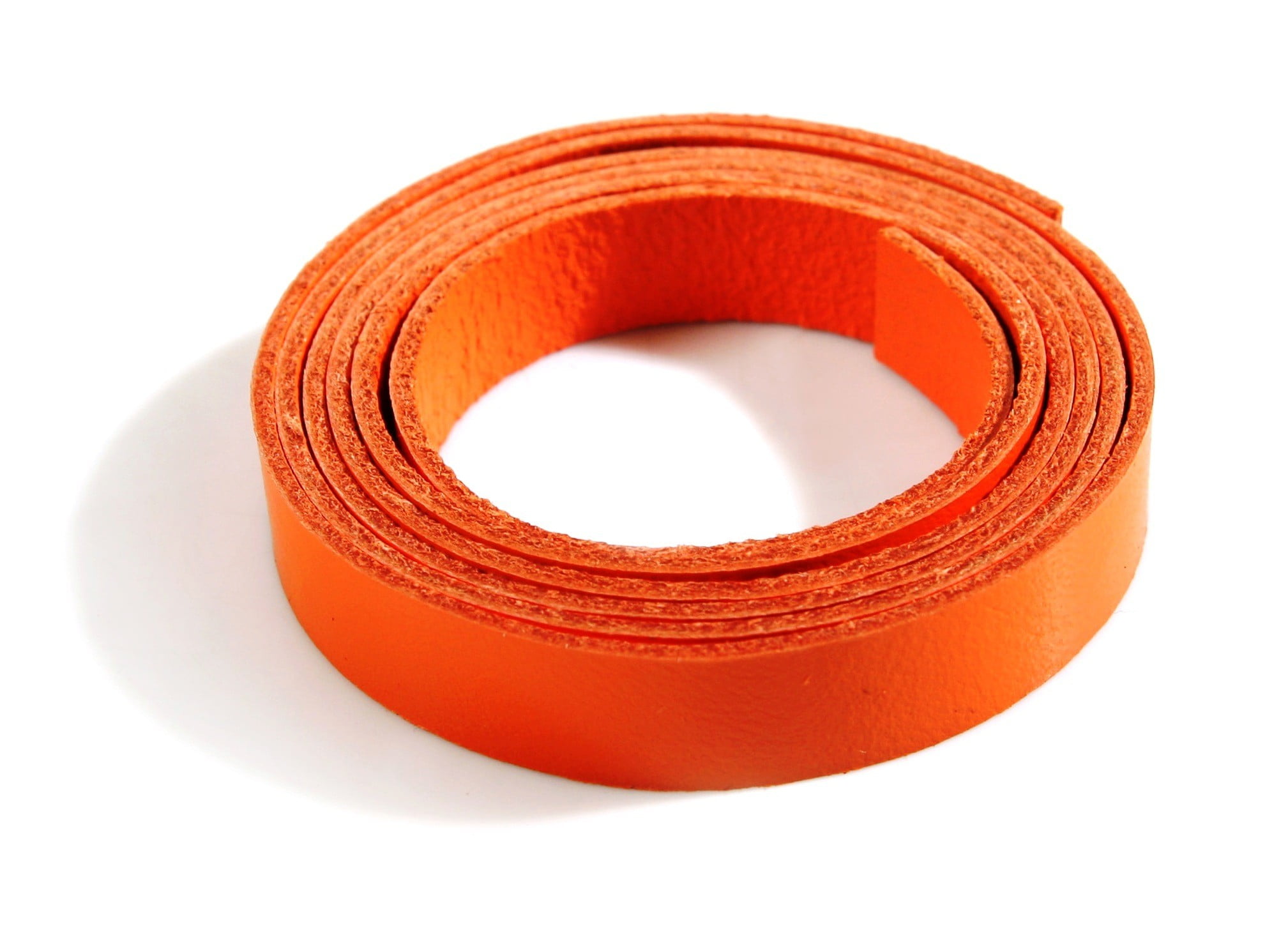 36 100% Genuine Leather Strap for Purse Handles / Stamping Label, Orange 