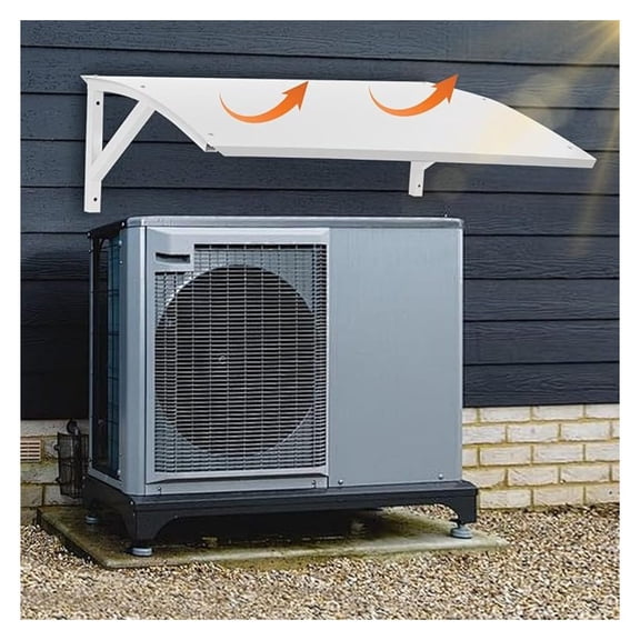 36.2 in Awning for Outside, Mini Split Air Conditioner Cover Outdoor , Air Conditioning Sun Shade for Outside Units, Units Covers Outdoor, Metal Awning for Rain Snow Protection