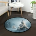 thumbnail image 1 of 36.2 Inch Round Floor Mat Christmas Tree with Lights Carpet Decor Rug for Living Room Bedroom, 1 of 6