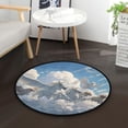 thumbnail image 1 of 36.2 Inch Round Floor Mat Flying Horses and Sheep Carpet Decor Rug for Living Room Bedroom, 1 of 6