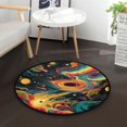 thumbnail image 1 of 36.2 Inch Round Floor Mat Swirling Galaxy Carpet Decor Rug for Living Room Bedroom, 1 of 6