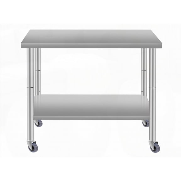 Space-Saving Stainless Steel Coffee Table for Home & Commercial Use - Durable & Easy-Clean
