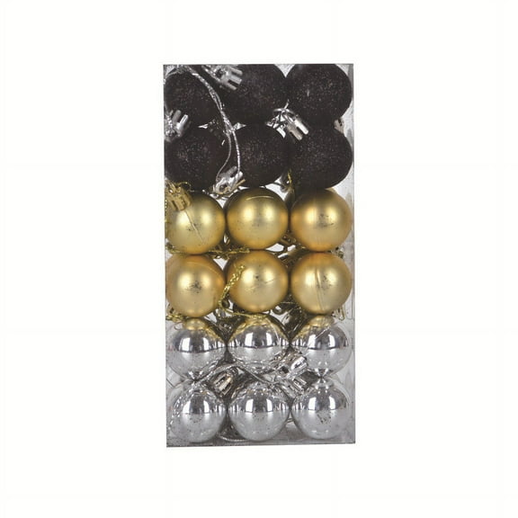 36 30mm Christmas Balls Ornaments Essential Christmas Tree Decorations Shatterproof Indoor for The Home Holiday Party Decoration