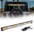thumbnail image 1 of 36" 32 LED Hazard Emergency Warning Traffic Advisor Flash Strobe Light Bar White&Amber, 1 of 9