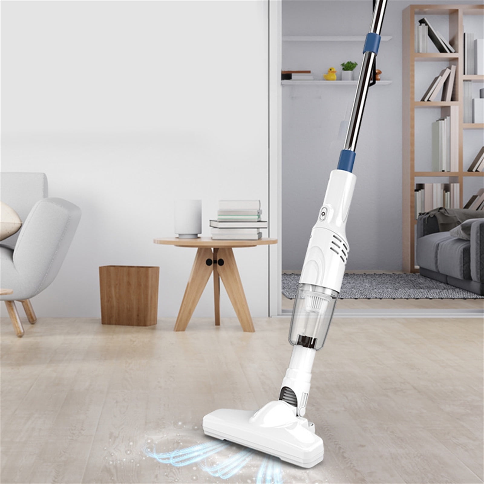 36.3IN Cordless Handheld Vacuum Cleaner, Portable Lightweight Hand Vac for Home, Car, and Pet Hair Cleaning,White