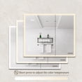 thumbnail image 1 of 36 - 47 in Wide, 24 - 31 in High - Touch - controlled Lighting & Anti - fog Function - Surface Mount in Bathroom - Time & Temp Display, 1 of 6