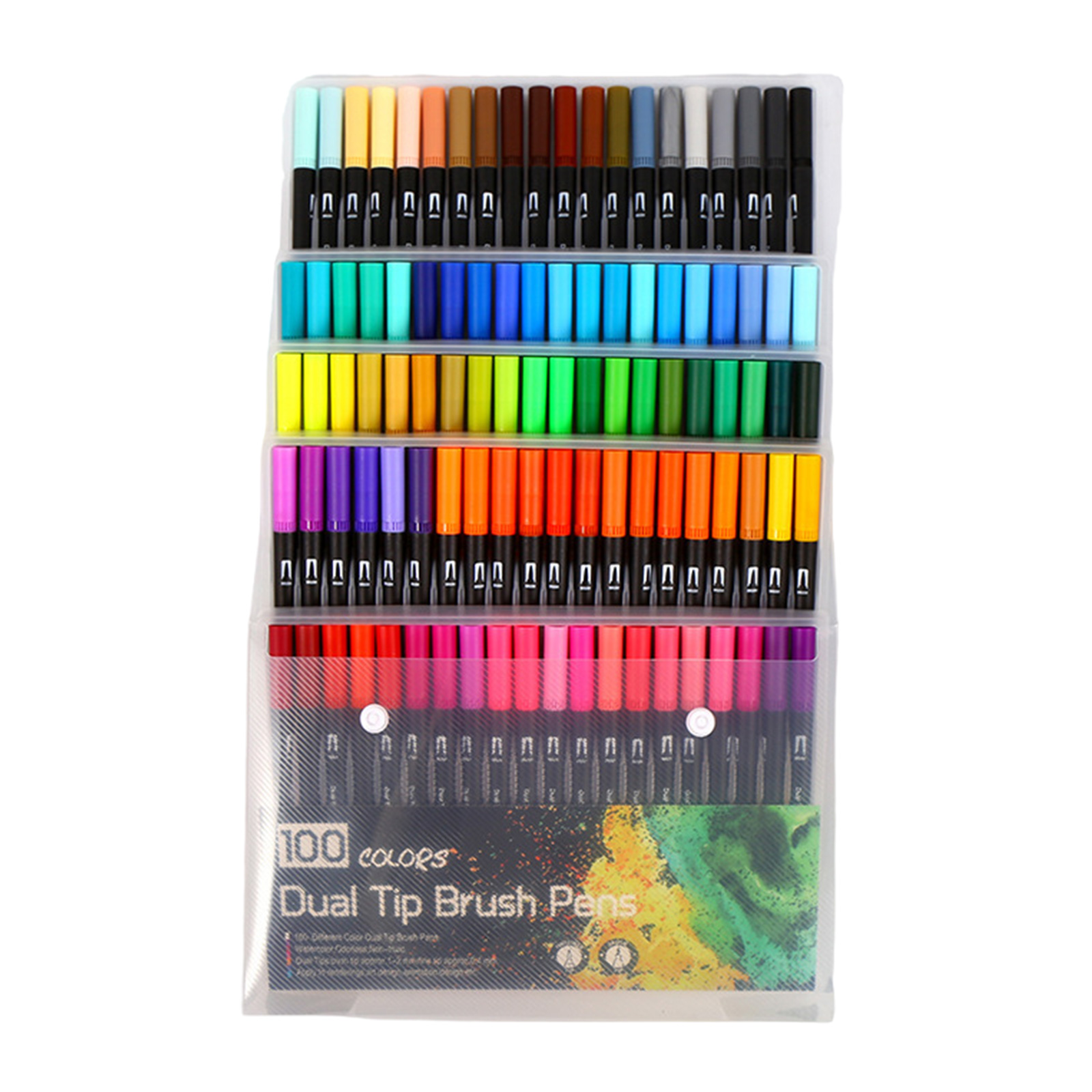 36/48/60/72/100 Colors Double Ends Brush Pen Marker Set Felt Tip Pen Watercolor Pen for Colouring Books