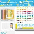 thumbnail image 1 of 36/48/60/80 Colors Acrylic Paint Markers with Carrying Bag and Shoulder Strap, Soft Brush Tip Paint Pens, Acrylic Pens for Wood, Stone, Canvas, Glass, Fabric, Egg, Rock Painting, 1 of 6