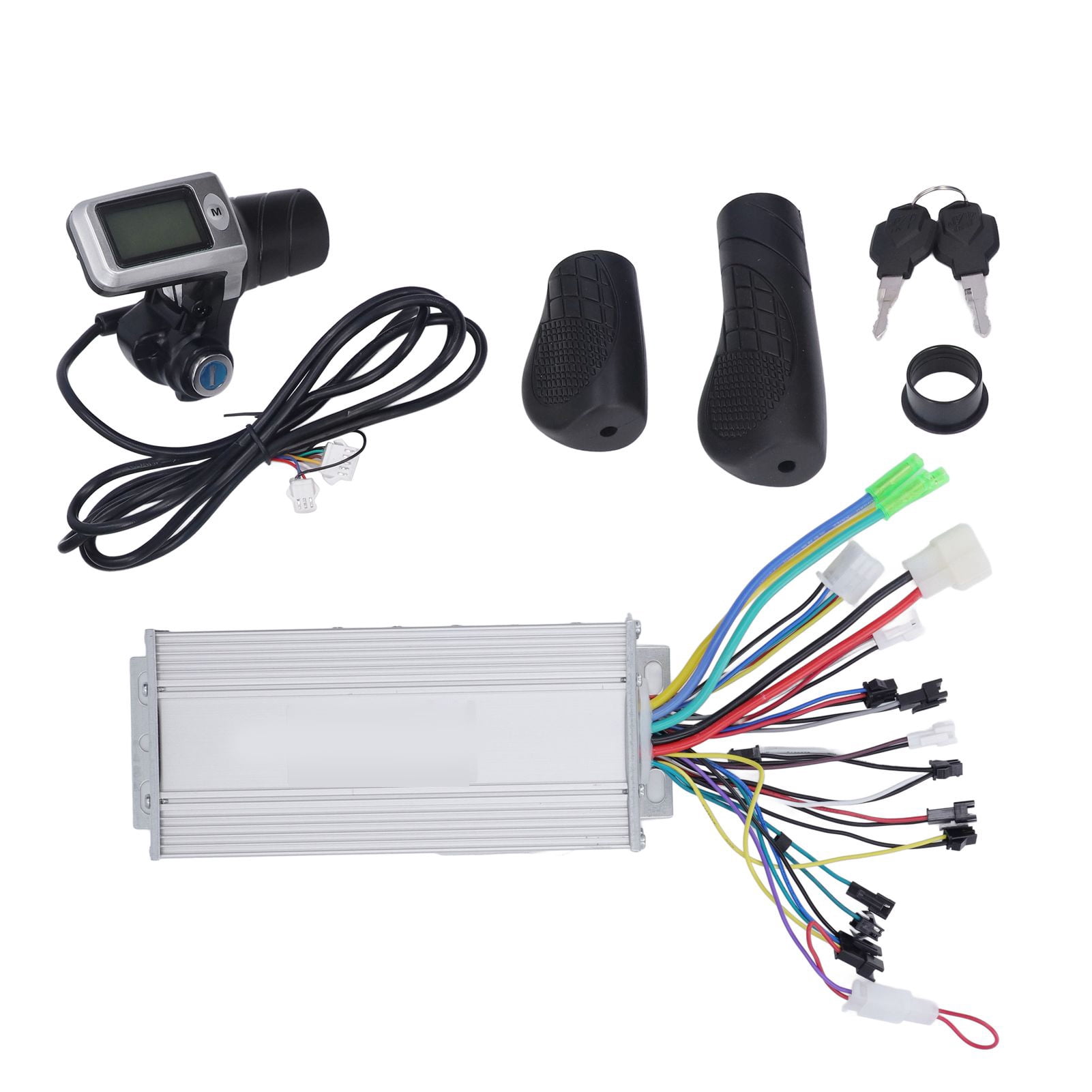 36/48V Electric Bicycle Conversion Kit 1000W Brushless Bike Controller with LCD Display & Speed Shifters