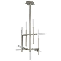 36.5 Inch 18.9W 9 Led Chandelier-Satin Nickel Finish Oxygen Lighting 3-636-24