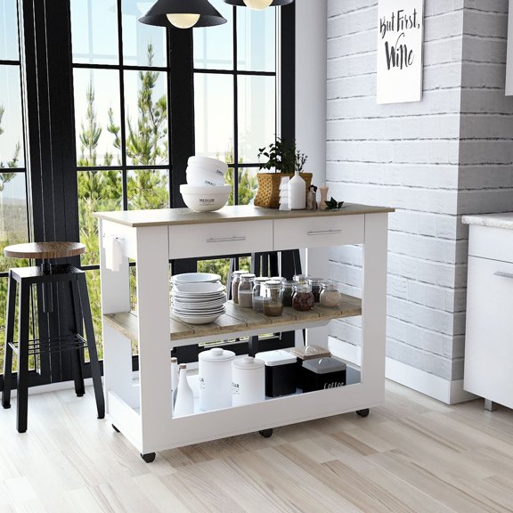 36.50 in Tall, Multicolor - Contemporary Design - Kitchen Decor - Fit Modern Kitchen Style