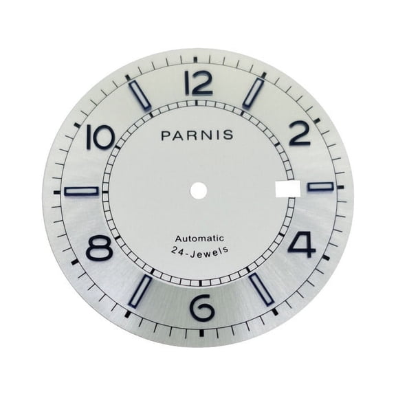 36.5MM Steel Watch Dial Watch Green Luminous Dial Watch DIY Accessory for NH35 Movement