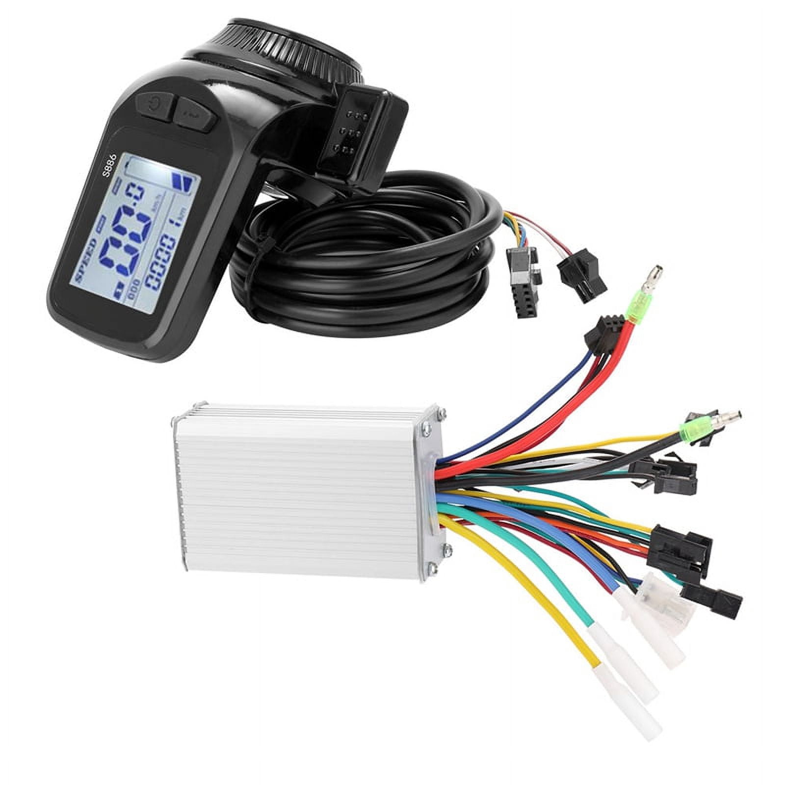 Kit Conversione E-bike 36/48V 30A Con Controller LCD M5 E Acceleratore A Pollice – Per Motori Fino A 1000W, Adatto A Bici E Scooter